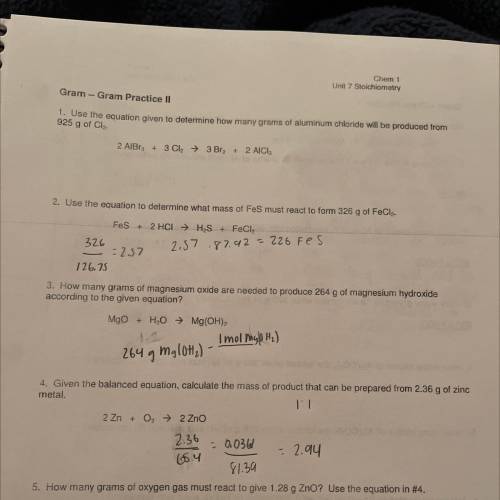 Please help. struggling. please show work. numbers 1 and 3