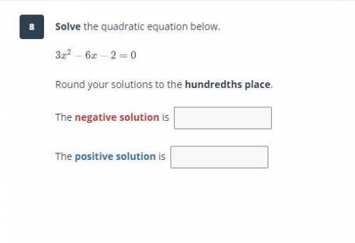 Solve the quadratic equation below