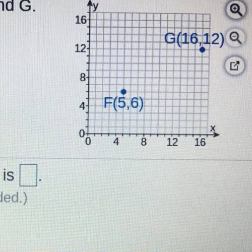 Find the distance between F and G

The distance between F and G is ___
PLEASE HELP ASAP!!!