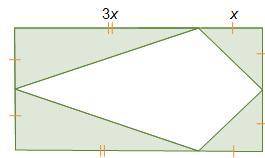 Helps plz,

The figure shows a kite inside a rectangle. Which expression represents the area of th