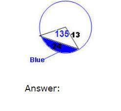 50 pts please help asap!

Find the area of the segment of the circle shaded in blue. The radius of
