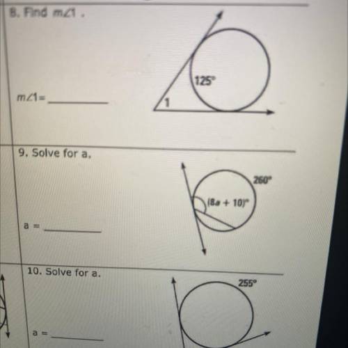 Help me find the answers to these problems