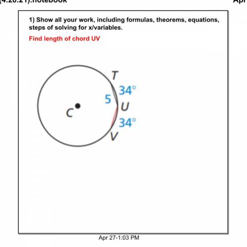 What is the answer to this math problem with full work advanced geometry