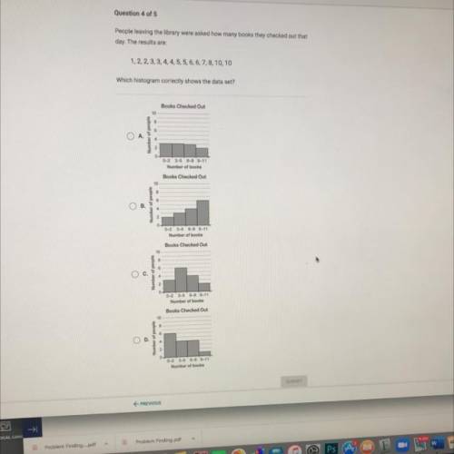 Which histogram correctly shows the data set 
please please please help me