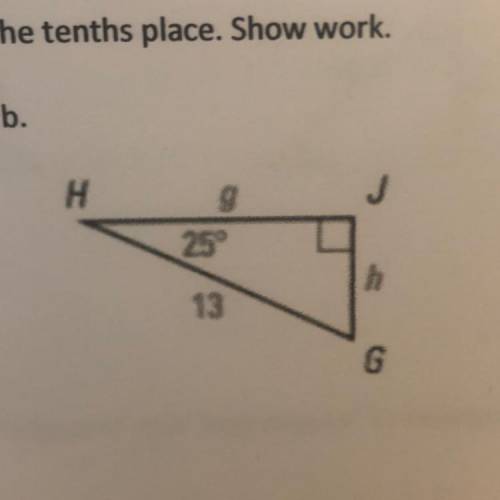 Solve the right triangle