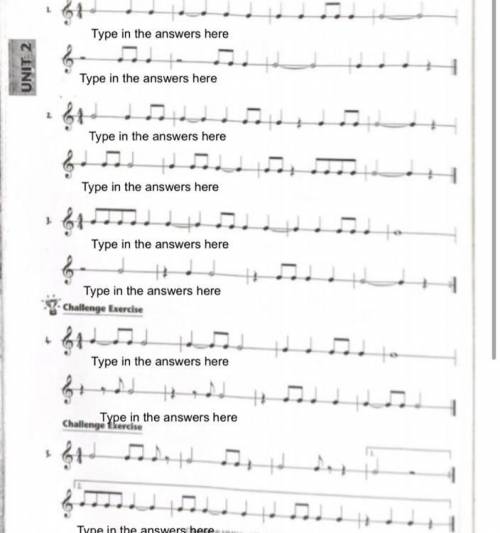 Sight reading chorus test