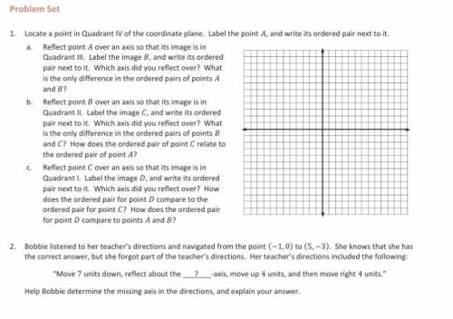 Locate a point in Quadrant IV of the coordinate plane. Label the point B, and write its ordered pai