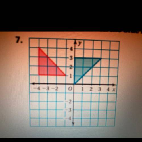 Pls Help!!! The red figure is congruent to the blue figure. Describe two different sequences of

t