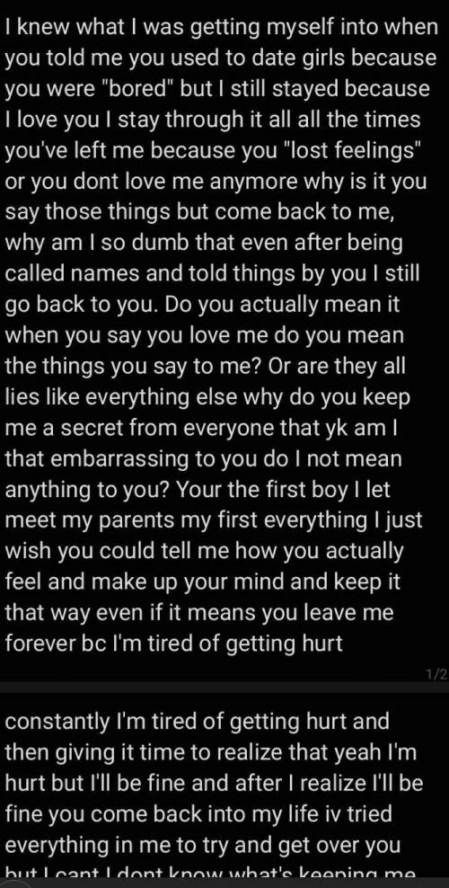 I'm sorry I just need to let something out that I wanna tell sum1 but cant nd I'm tired of keeping