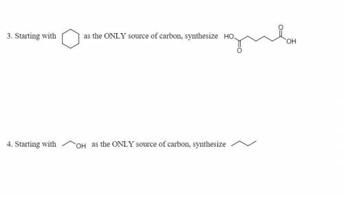 Please help me figure out these synthesis questions. Thanks