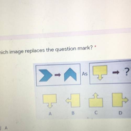 3. Which image replaces the question mark?
As
?
A
B
С
D