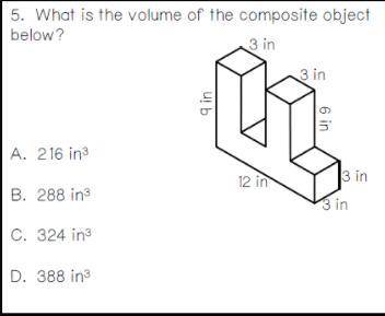 What is the volume of the composite object below?