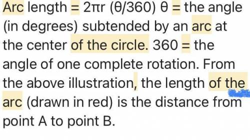Help finding arc of a circle geometry problem​
