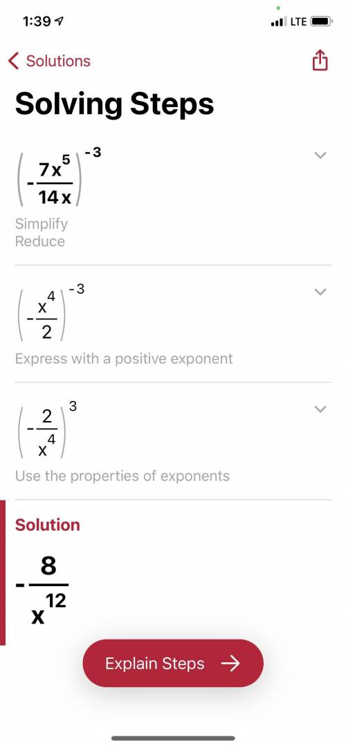 Simplify using laws of exponents. Write your asnwer using positive exponents​