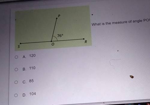What is the measure of angle pos​