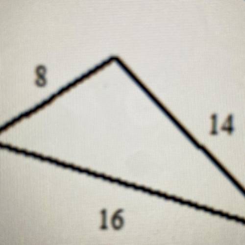 Use the converse of Pythagorean Theorem to tell what type of triangle this is.