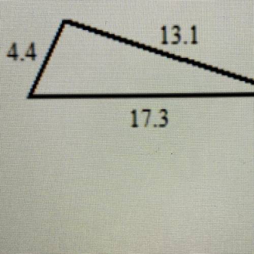 Use the converse of Pythagorean Theorem to tell what type of triangle this is.