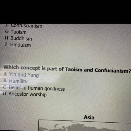 Which concept is part of taoism and confucianism