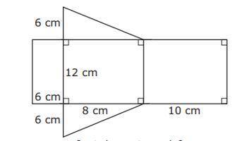 What is the surface area of the three-dimensional figure formed by the net shown?