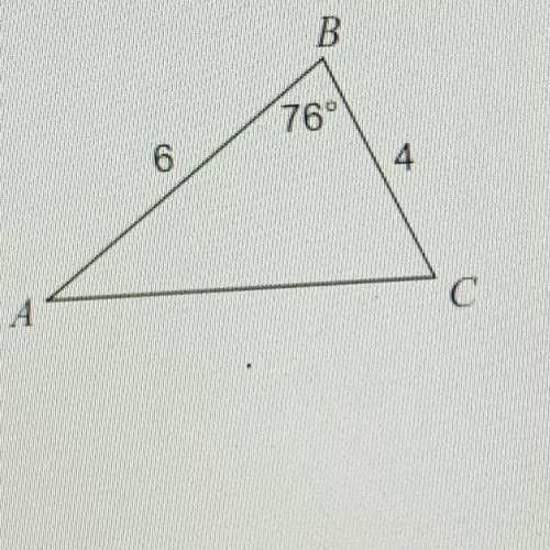 Find area using law of sines