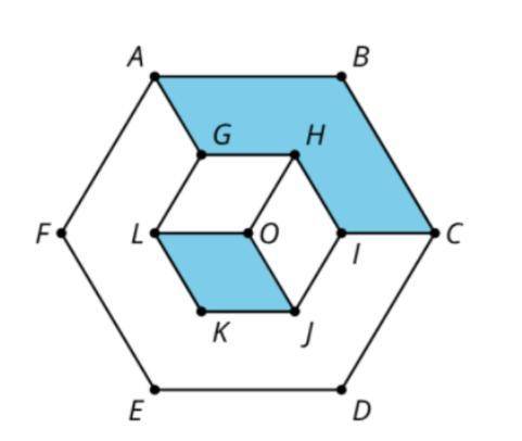 Where could you draw a line segment so that the diagram has another hexagon that is congruent to he