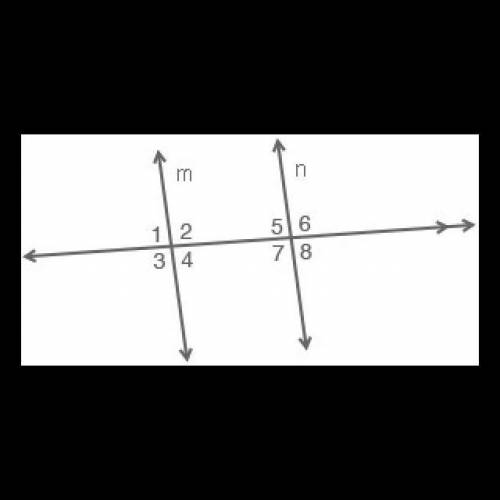 In the figure below, lines m and n are Parallel:

In the diagram shown <7 measure 105 degrees.