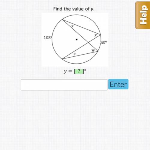 Find the value of y. geometry!!