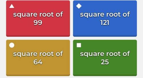 (15 POINTS AHH) Which of the following square roots is irrational?