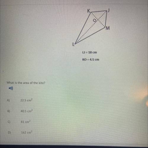 What is the area of the kite￼