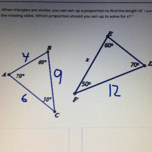What is the proportion needed to solve for X?