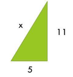 What is the value of x in the right triangle? 
9.8
12.1
8.5
10.2