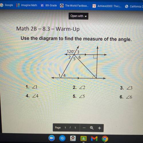 Use the diagram to find the measure of the angle
Pleaseee