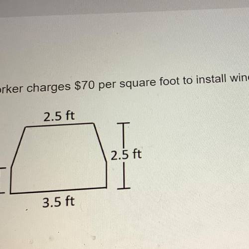 A worker charges $70 per square foot to install windows how much does it cost to install the window