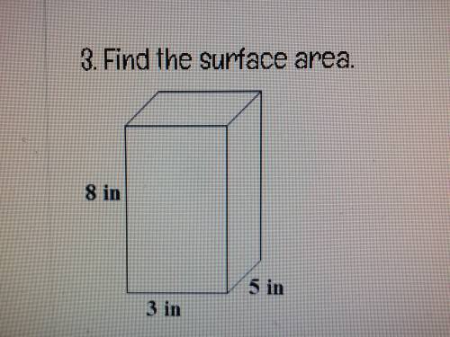Find the surface area please!