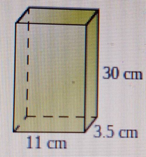 The surface area of this prism is ____cm^2. Simplify your answer.