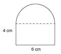 20 POINTS!!! Giving Brainliest

This figure consists of a rectangle and semicircle.What is the are