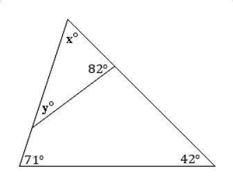 9. Consider the diagram below.
A. Solve for x
B. Solve for y
