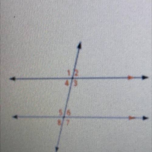 1. What angles are
congruent to angle 5?