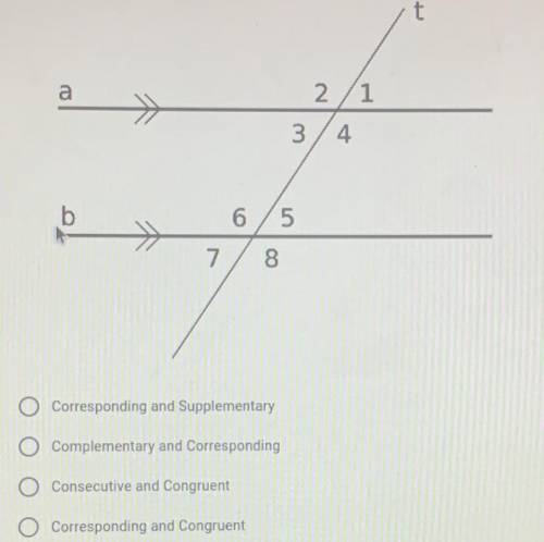What is the angle relationship between angles 2 and 6? Please help, thanks!