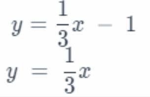 Compare the slopes and y-intercepts for the equations in this system of equations.

How many solut