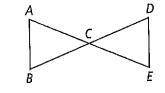 Given: Line Segment AC ≅ Line Segment DC, ∠B≅∠D

Prove Line Segment AB ≅ Line Segment DE with a tw