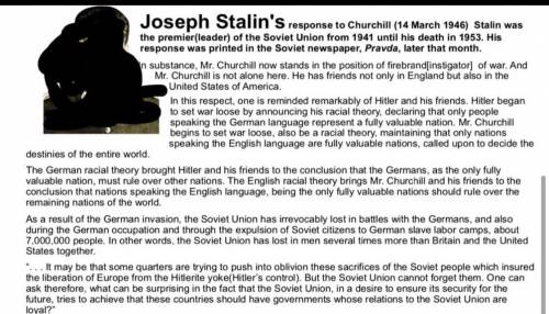 Why does Stalin write this ? What was the purpose of Stalin writing?