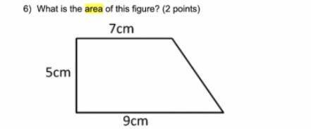 Guys please help! Finding the area of a figure
