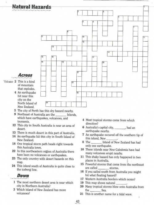 Complete the australian crossword