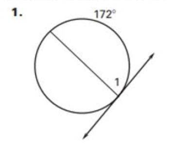 Find the measure of each numbered angle or arc. PLEASE HELP