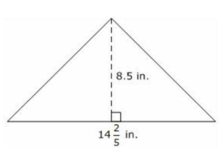 Mr. Sanders wants to display his American flag in a triangular case as shown below.

What is the a