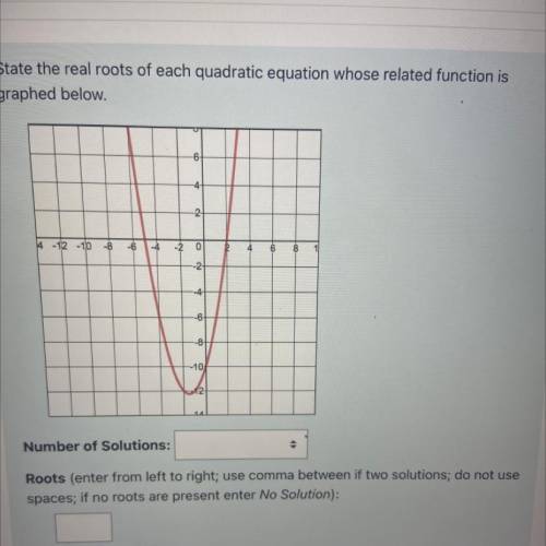 Question 2

Not yet
answered
State the real roots of each quadratic equation whose related functio