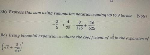 I need answer for 8c thanks