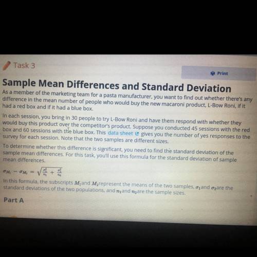 Use the standard deviation values of the two samples to find the standard deviation of the sample