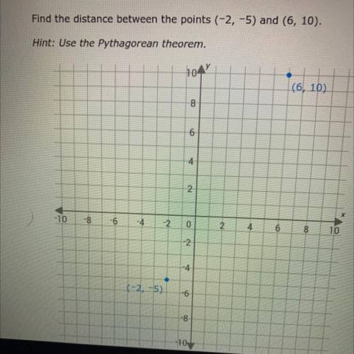 Can someone please help me?? It’s graphs using the Pythagorean theorem or something, the picture is